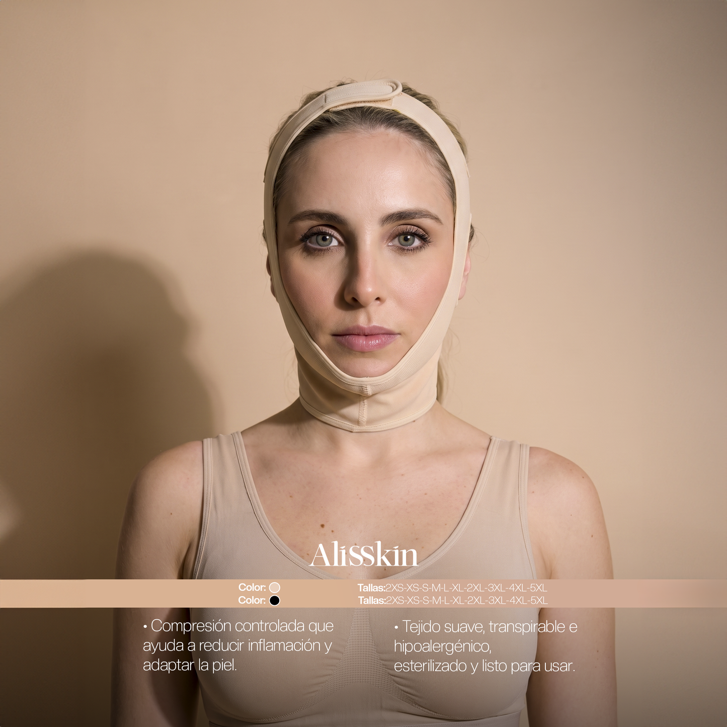 REF: AS011 / Mentonera de Compresión Facial - Alisskin